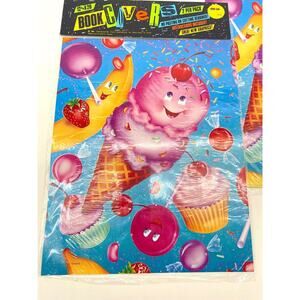 Vintage Book Covers Ice Cream Cherries Banana Lollipop Sprinkles Cupcakes Candy